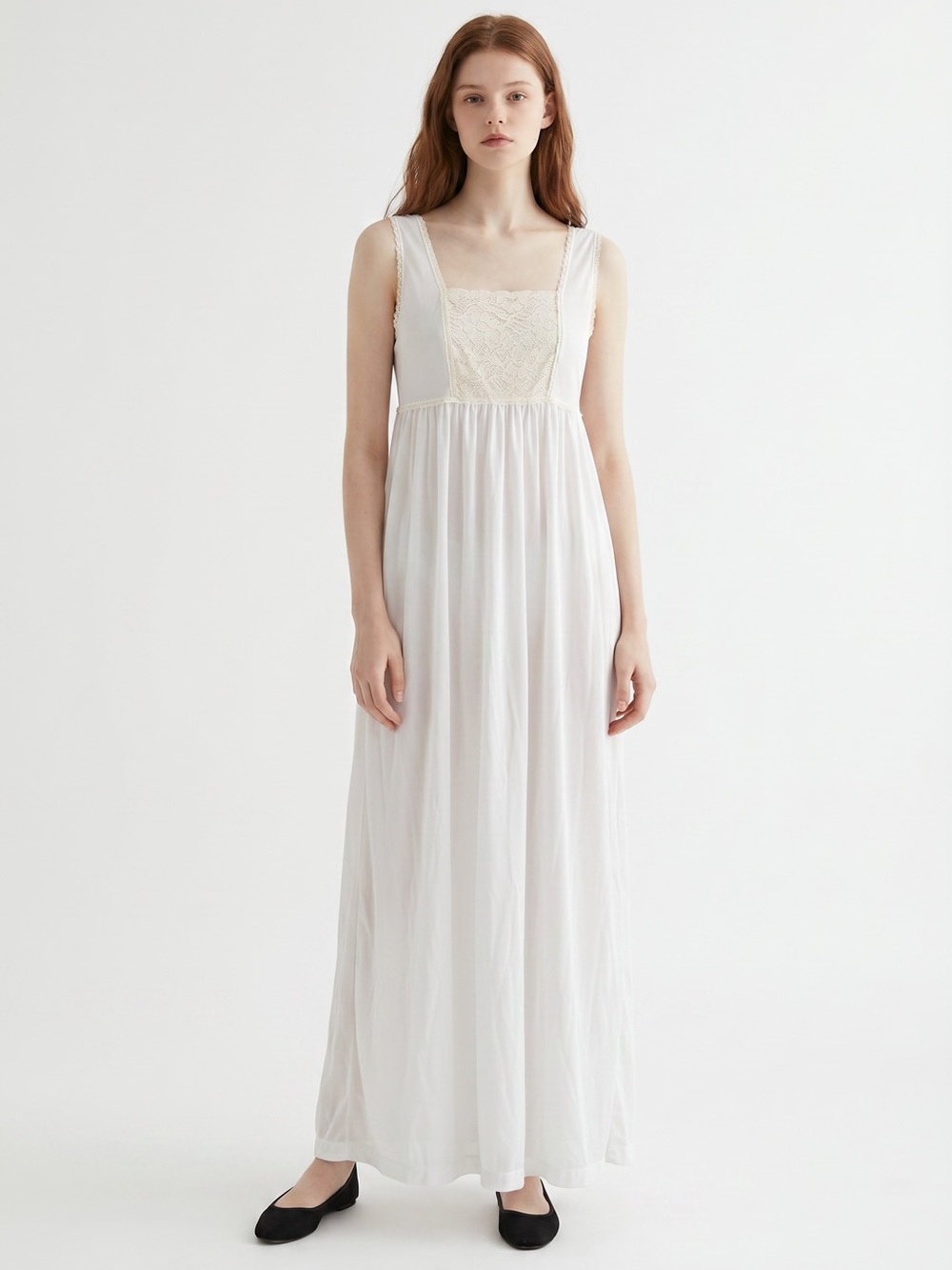 Movie Star Vintage Cream Lace-Front Women’s Nightdress. Fine Lingerie. Feminine